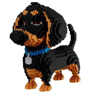 Dachshund 3D Puzzle 2100 pcs Mini Blocks Dog